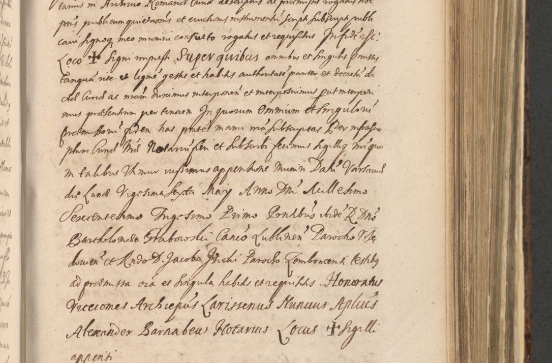 Zdjęcie nr 493 dla obiektu archiwalnego: Acta actorum, institutionum, resignationum, provisionum, decretorum, sententiarum, inscriptionum, testamentorum, confirmationum, ingrossationum, obligationum, quietationum, constitutionum R. D. Andreae Szołdrski, episcopi Kijoviensis, Gnesnensis et Posnaniensis praepositi, cantoris Cracoviensis, Vladislaviensis canonici, R. S. M. secretarii, episcopatus Cracoviensis in spiritualibus er temporalibus deputati anno 1633, 1634 et 1635