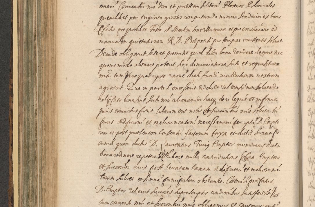 Zdjęcie nr 490 dla obiektu archiwalnego: Acta actorum, institutionum, resignationum, provisionum, decretorum, sententiarum, inscriptionum, testamentorum, confirmationum, ingrossationum, obligationum, quietationum, constitutionum R. D. Andreae Szołdrski, episcopi Kijoviensis, Gnesnensis et Posnaniensis praepositi, cantoris Cracoviensis, Vladislaviensis canonici, R. S. M. secretarii, episcopatus Cracoviensis in spiritualibus er temporalibus deputati anno 1633, 1634 et 1635