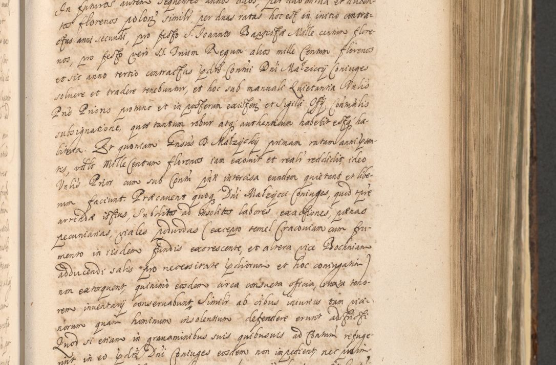 Zdjęcie nr 467 dla obiektu archiwalnego: Acta actorum, institutionum, resignationum, provisionum, decretorum, sententiarum, inscriptionum, testamentorum, confirmationum, ingrossationum, obligationum, quietationum, constitutionum R. D. Andreae Szołdrski, episcopi Kijoviensis, Gnesnensis et Posnaniensis praepositi, cantoris Cracoviensis, Vladislaviensis canonici, R. S. M. secretarii, episcopatus Cracoviensis in spiritualibus er temporalibus deputati anno 1633, 1634 et 1635