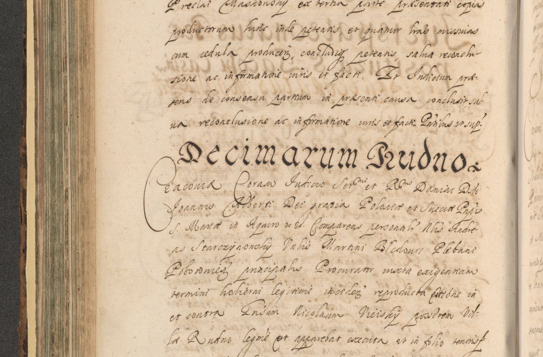 Zdjęcie nr 464 dla obiektu archiwalnego: Acta actorum, institutionum, resignationum, provisionum, decretorum, sententiarum, inscriptionum, testamentorum, confirmationum, ingrossationum, obligationum, quietationum, constitutionum R. D. Andreae Szołdrski, episcopi Kijoviensis, Gnesnensis et Posnaniensis praepositi, cantoris Cracoviensis, Vladislaviensis canonici, R. S. M. secretarii, episcopatus Cracoviensis in spiritualibus er temporalibus deputati anno 1633, 1634 et 1635