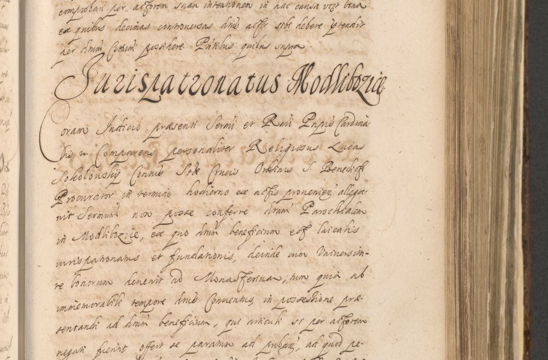 Zdjęcie nr 465 dla obiektu archiwalnego: Acta actorum, institutionum, resignationum, provisionum, decretorum, sententiarum, inscriptionum, testamentorum, confirmationum, ingrossationum, obligationum, quietationum, constitutionum R. D. Andreae Szołdrski, episcopi Kijoviensis, Gnesnensis et Posnaniensis praepositi, cantoris Cracoviensis, Vladislaviensis canonici, R. S. M. secretarii, episcopatus Cracoviensis in spiritualibus er temporalibus deputati anno 1633, 1634 et 1635