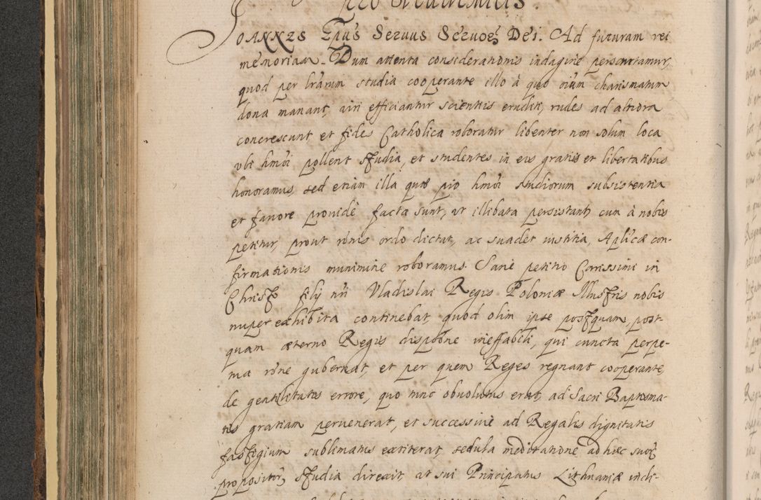Zdjęcie nr 440 dla obiektu archiwalnego: Acta actorum, institutionum, resignationum, provisionum, decretorum, sententiarum, inscriptionum, testamentorum, confirmationum, ingrossationum, obligationum, quietationum, constitutionum R. D. Andreae Szołdrski, episcopi Kijoviensis, Gnesnensis et Posnaniensis praepositi, cantoris Cracoviensis, Vladislaviensis canonici, R. S. M. secretarii, episcopatus Cracoviensis in spiritualibus er temporalibus deputati anno 1633, 1634 et 1635