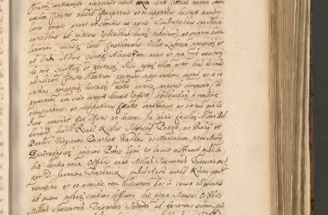 Zdjęcie nr 427 dla obiektu archiwalnego: Acta actorum, institutionum, resignationum, provisionum, decretorum, sententiarum, inscriptionum, testamentorum, confirmationum, ingrossationum, obligationum, quietationum, constitutionum R. D. Andreae Szołdrski, episcopi Kijoviensis, Gnesnensis et Posnaniensis praepositi, cantoris Cracoviensis, Vladislaviensis canonici, R. S. M. secretarii, episcopatus Cracoviensis in spiritualibus er temporalibus deputati anno 1633, 1634 et 1635