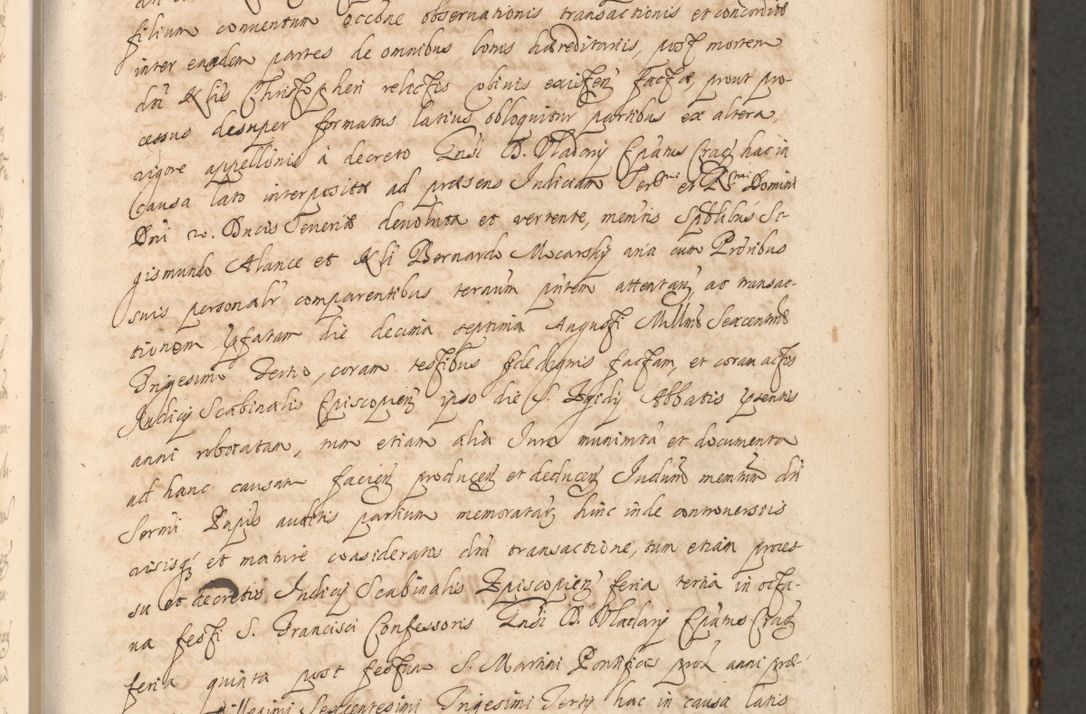 Zdjęcie nr 421 dla obiektu archiwalnego: Acta actorum, institutionum, resignationum, provisionum, decretorum, sententiarum, inscriptionum, testamentorum, confirmationum, ingrossationum, obligationum, quietationum, constitutionum R. D. Andreae Szołdrski, episcopi Kijoviensis, Gnesnensis et Posnaniensis praepositi, cantoris Cracoviensis, Vladislaviensis canonici, R. S. M. secretarii, episcopatus Cracoviensis in spiritualibus er temporalibus deputati anno 1633, 1634 et 1635