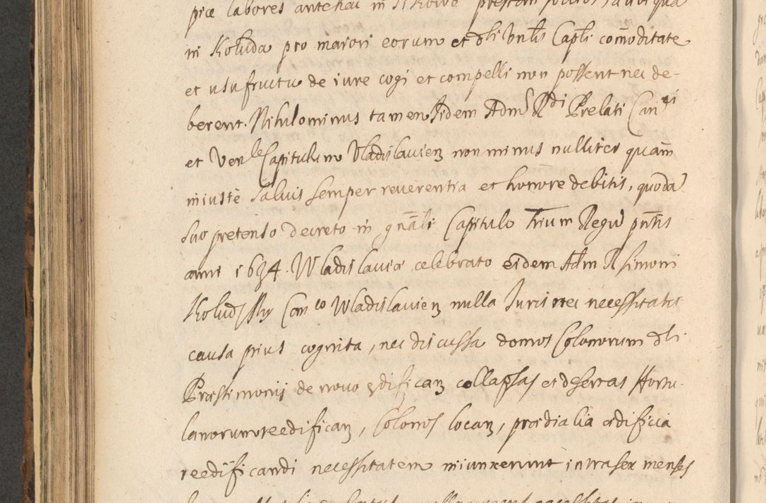 Zdjęcie nr 614 dla obiektu archiwalnego: Acta actorum, institutionum, resignationum, provisionum, decretorum, sententiarum, inscriptionum, testamentorum, confirmationum, ingrossationum, obligationum, quietationum, constitutionum R. D. Andreae Szołdrski, episcopi Kijoviensis, Gnesnensis et Posnaniensis praepositi, cantoris Cracoviensis, Vladislaviensis canonici, R. S. M. secretarii, episcopatus Cracoviensis in spiritualibus er temporalibus deputati anno 1633, 1634 et 1635