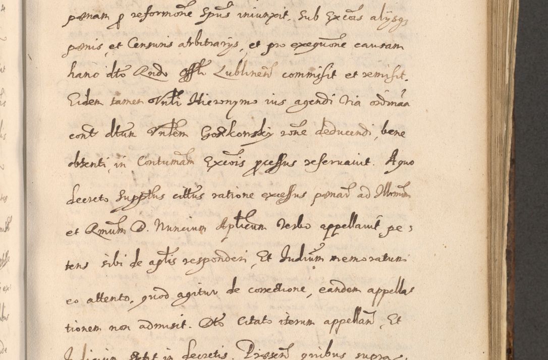Zdjęcie nr 803 dla obiektu archiwalnego: Acta actorum, institutionum, resignationum, provisionum, decretorum, sententiarum, inscriptionum, testamentorum, confirmationum, ingrossationum, obligationum, quietationum, constitutionum R. D. Andreae Szołdrski, episcopi Kijoviensis, Gnesnensis et Posnaniensis praepositi, cantoris Cracoviensis, Vladislaviensis canonici, R. S. M. secretarii, episcopatus Cracoviensis in spiritualibus er temporalibus deputati anno 1633, 1634 et 1635