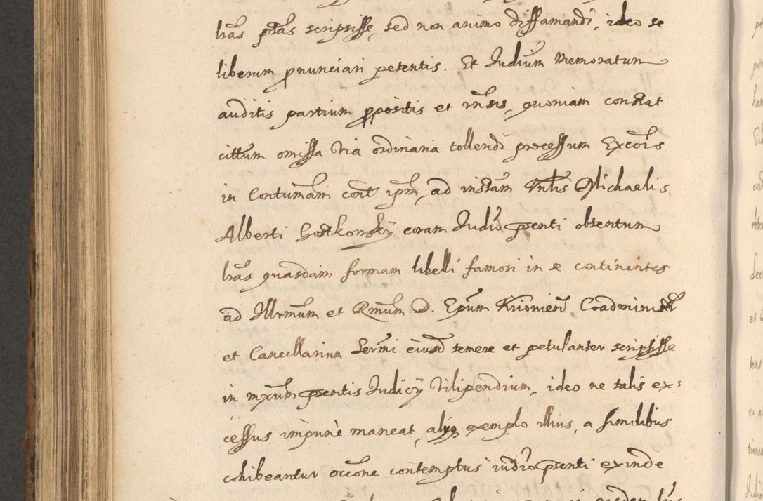 Zdjęcie nr 802 dla obiektu archiwalnego: Acta actorum, institutionum, resignationum, provisionum, decretorum, sententiarum, inscriptionum, testamentorum, confirmationum, ingrossationum, obligationum, quietationum, constitutionum R. D. Andreae Szołdrski, episcopi Kijoviensis, Gnesnensis et Posnaniensis praepositi, cantoris Cracoviensis, Vladislaviensis canonici, R. S. M. secretarii, episcopatus Cracoviensis in spiritualibus er temporalibus deputati anno 1633, 1634 et 1635