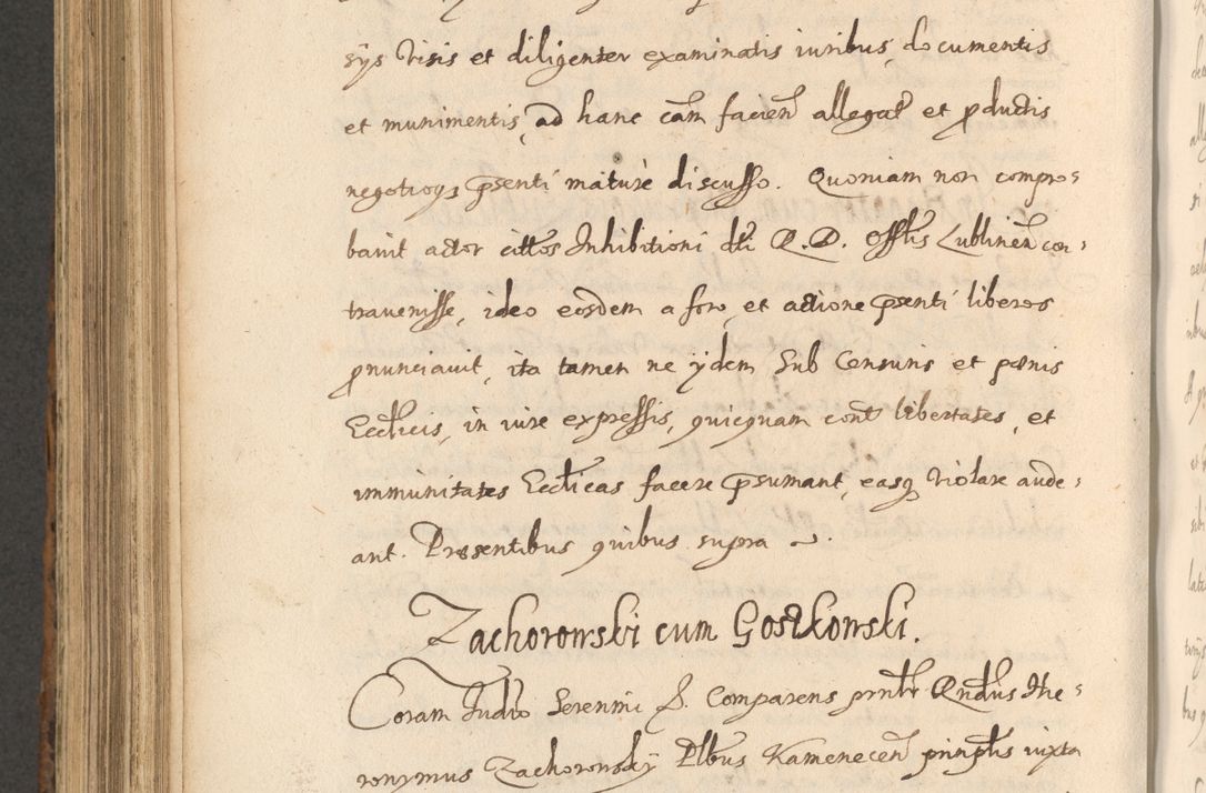 Zdjęcie nr 800 dla obiektu archiwalnego: Acta actorum, institutionum, resignationum, provisionum, decretorum, sententiarum, inscriptionum, testamentorum, confirmationum, ingrossationum, obligationum, quietationum, constitutionum R. D. Andreae Szołdrski, episcopi Kijoviensis, Gnesnensis et Posnaniensis praepositi, cantoris Cracoviensis, Vladislaviensis canonici, R. S. M. secretarii, episcopatus Cracoviensis in spiritualibus er temporalibus deputati anno 1633, 1634 et 1635
