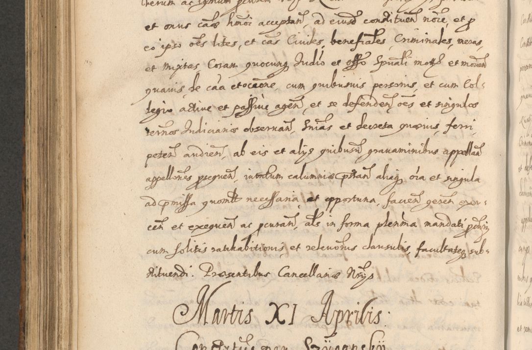 Zdjęcie nr 784 dla obiektu archiwalnego: Acta actorum, institutionum, resignationum, provisionum, decretorum, sententiarum, inscriptionum, testamentorum, confirmationum, ingrossationum, obligationum, quietationum, constitutionum R. D. Andreae Szołdrski, episcopi Kijoviensis, Gnesnensis et Posnaniensis praepositi, cantoris Cracoviensis, Vladislaviensis canonici, R. S. M. secretarii, episcopatus Cracoviensis in spiritualibus er temporalibus deputati anno 1633, 1634 et 1635