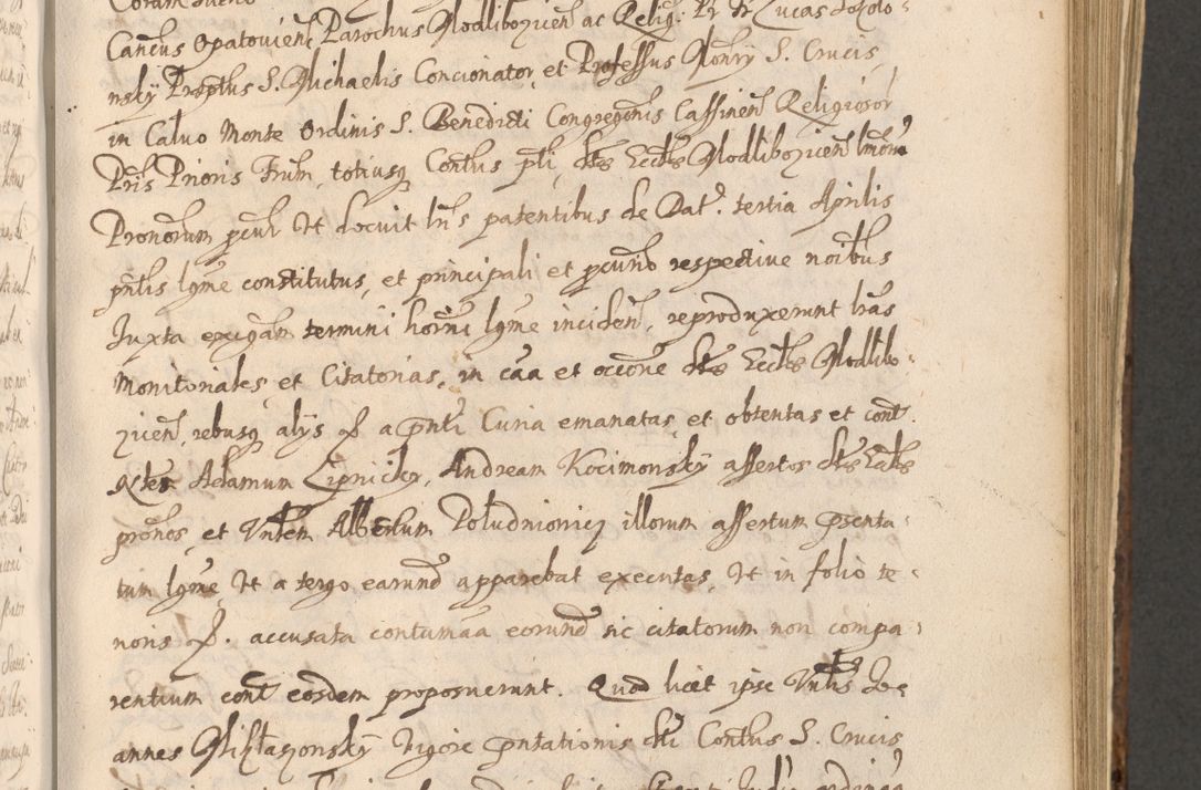 Zdjęcie nr 779 dla obiektu archiwalnego: Acta actorum, institutionum, resignationum, provisionum, decretorum, sententiarum, inscriptionum, testamentorum, confirmationum, ingrossationum, obligationum, quietationum, constitutionum R. D. Andreae Szołdrski, episcopi Kijoviensis, Gnesnensis et Posnaniensis praepositi, cantoris Cracoviensis, Vladislaviensis canonici, R. S. M. secretarii, episcopatus Cracoviensis in spiritualibus er temporalibus deputati anno 1633, 1634 et 1635