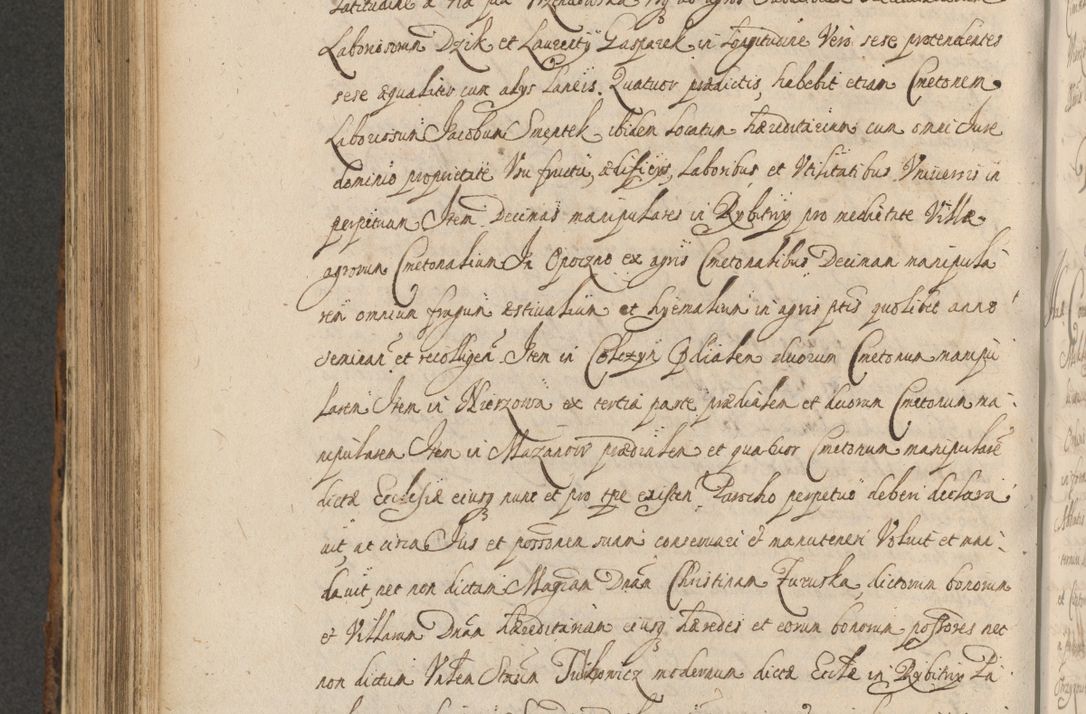 Zdjęcie nr 770 dla obiektu archiwalnego: Acta actorum, institutionum, resignationum, provisionum, decretorum, sententiarum, inscriptionum, testamentorum, confirmationum, ingrossationum, obligationum, quietationum, constitutionum R. D. Andreae Szołdrski, episcopi Kijoviensis, Gnesnensis et Posnaniensis praepositi, cantoris Cracoviensis, Vladislaviensis canonici, R. S. M. secretarii, episcopatus Cracoviensis in spiritualibus er temporalibus deputati anno 1633, 1634 et 1635