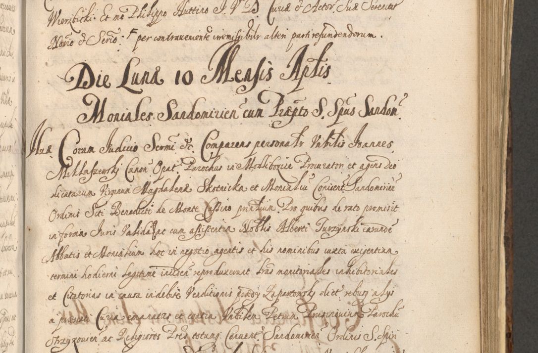 Zdjęcie nr 771 dla obiektu archiwalnego: Acta actorum, institutionum, resignationum, provisionum, decretorum, sententiarum, inscriptionum, testamentorum, confirmationum, ingrossationum, obligationum, quietationum, constitutionum R. D. Andreae Szołdrski, episcopi Kijoviensis, Gnesnensis et Posnaniensis praepositi, cantoris Cracoviensis, Vladislaviensis canonici, R. S. M. secretarii, episcopatus Cracoviensis in spiritualibus er temporalibus deputati anno 1633, 1634 et 1635