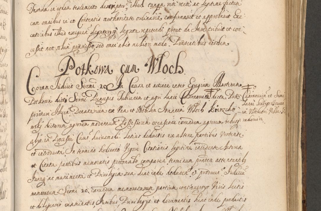Zdjęcie nr 773 dla obiektu archiwalnego: Acta actorum, institutionum, resignationum, provisionum, decretorum, sententiarum, inscriptionum, testamentorum, confirmationum, ingrossationum, obligationum, quietationum, constitutionum R. D. Andreae Szołdrski, episcopi Kijoviensis, Gnesnensis et Posnaniensis praepositi, cantoris Cracoviensis, Vladislaviensis canonici, R. S. M. secretarii, episcopatus Cracoviensis in spiritualibus er temporalibus deputati anno 1633, 1634 et 1635
