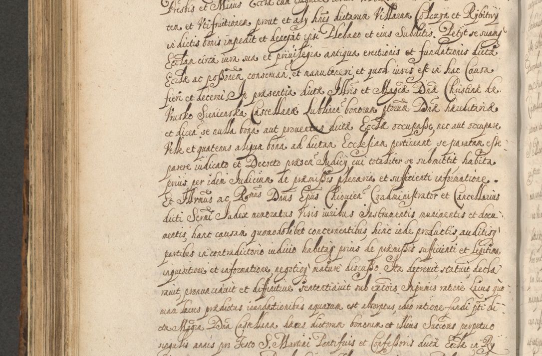 Zdjęcie nr 768 dla obiektu archiwalnego: Acta actorum, institutionum, resignationum, provisionum, decretorum, sententiarum, inscriptionum, testamentorum, confirmationum, ingrossationum, obligationum, quietationum, constitutionum R. D. Andreae Szołdrski, episcopi Kijoviensis, Gnesnensis et Posnaniensis praepositi, cantoris Cracoviensis, Vladislaviensis canonici, R. S. M. secretarii, episcopatus Cracoviensis in spiritualibus er temporalibus deputati anno 1633, 1634 et 1635