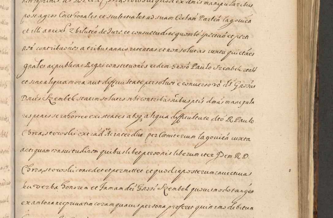 Zdjęcie nr 759 dla obiektu archiwalnego: Acta actorum, institutionum, resignationum, provisionum, decretorum, sententiarum, inscriptionum, testamentorum, confirmationum, ingrossationum, obligationum, quietationum, constitutionum R. D. Andreae Szołdrski, episcopi Kijoviensis, Gnesnensis et Posnaniensis praepositi, cantoris Cracoviensis, Vladislaviensis canonici, R. S. M. secretarii, episcopatus Cracoviensis in spiritualibus er temporalibus deputati anno 1633, 1634 et 1635