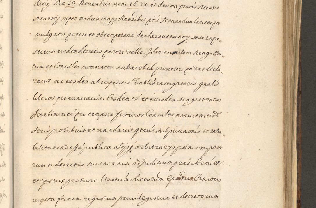 Zdjęcie nr 747 dla obiektu archiwalnego: Acta actorum, institutionum, resignationum, provisionum, decretorum, sententiarum, inscriptionum, testamentorum, confirmationum, ingrossationum, obligationum, quietationum, constitutionum R. D. Andreae Szołdrski, episcopi Kijoviensis, Gnesnensis et Posnaniensis praepositi, cantoris Cracoviensis, Vladislaviensis canonici, R. S. M. secretarii, episcopatus Cracoviensis in spiritualibus er temporalibus deputati anno 1633, 1634 et 1635