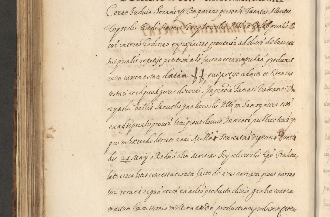 Zdjęcie nr 742 dla obiektu archiwalnego: Acta actorum, institutionum, resignationum, provisionum, decretorum, sententiarum, inscriptionum, testamentorum, confirmationum, ingrossationum, obligationum, quietationum, constitutionum R. D. Andreae Szołdrski, episcopi Kijoviensis, Gnesnensis et Posnaniensis praepositi, cantoris Cracoviensis, Vladislaviensis canonici, R. S. M. secretarii, episcopatus Cracoviensis in spiritualibus er temporalibus deputati anno 1633, 1634 et 1635