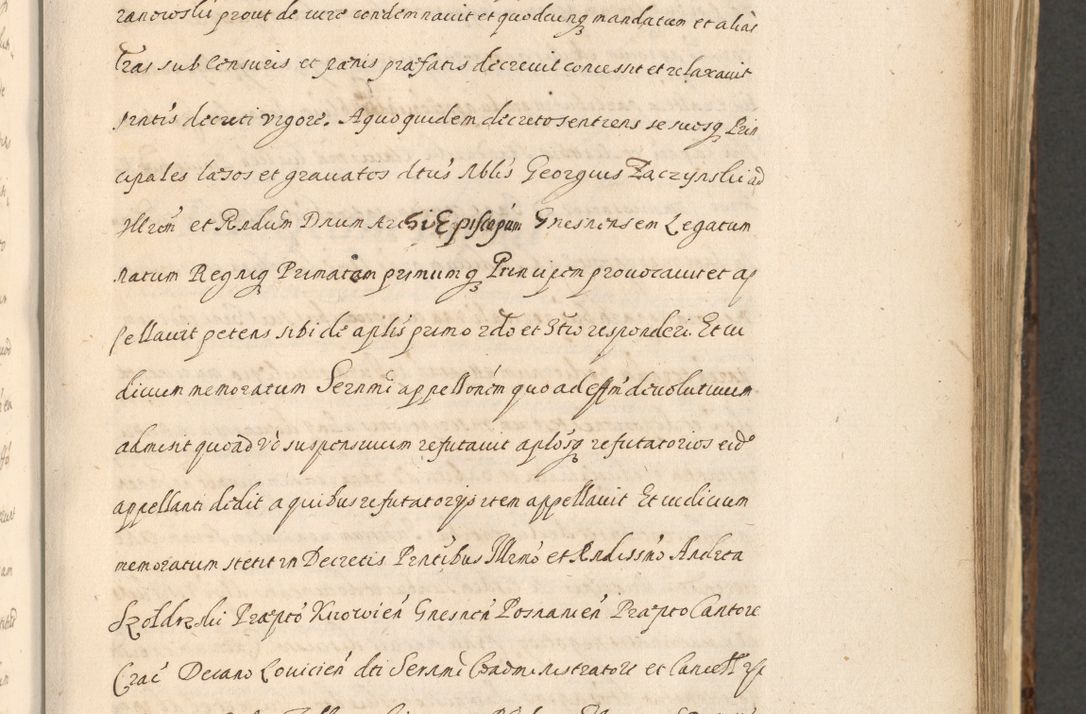 Zdjęcie nr 737 dla obiektu archiwalnego: Acta actorum, institutionum, resignationum, provisionum, decretorum, sententiarum, inscriptionum, testamentorum, confirmationum, ingrossationum, obligationum, quietationum, constitutionum R. D. Andreae Szołdrski, episcopi Kijoviensis, Gnesnensis et Posnaniensis praepositi, cantoris Cracoviensis, Vladislaviensis canonici, R. S. M. secretarii, episcopatus Cracoviensis in spiritualibus er temporalibus deputati anno 1633, 1634 et 1635