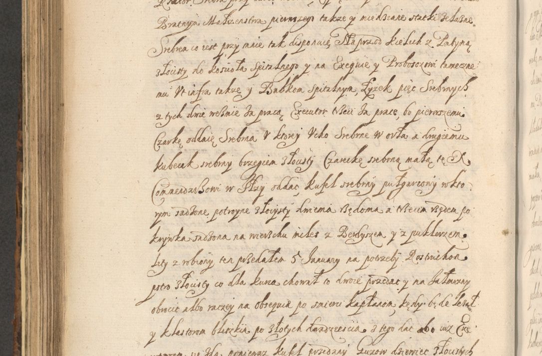 Zdjęcie nr 726 dla obiektu archiwalnego: Acta actorum, institutionum, resignationum, provisionum, decretorum, sententiarum, inscriptionum, testamentorum, confirmationum, ingrossationum, obligationum, quietationum, constitutionum R. D. Andreae Szołdrski, episcopi Kijoviensis, Gnesnensis et Posnaniensis praepositi, cantoris Cracoviensis, Vladislaviensis canonici, R. S. M. secretarii, episcopatus Cracoviensis in spiritualibus er temporalibus deputati anno 1633, 1634 et 1635