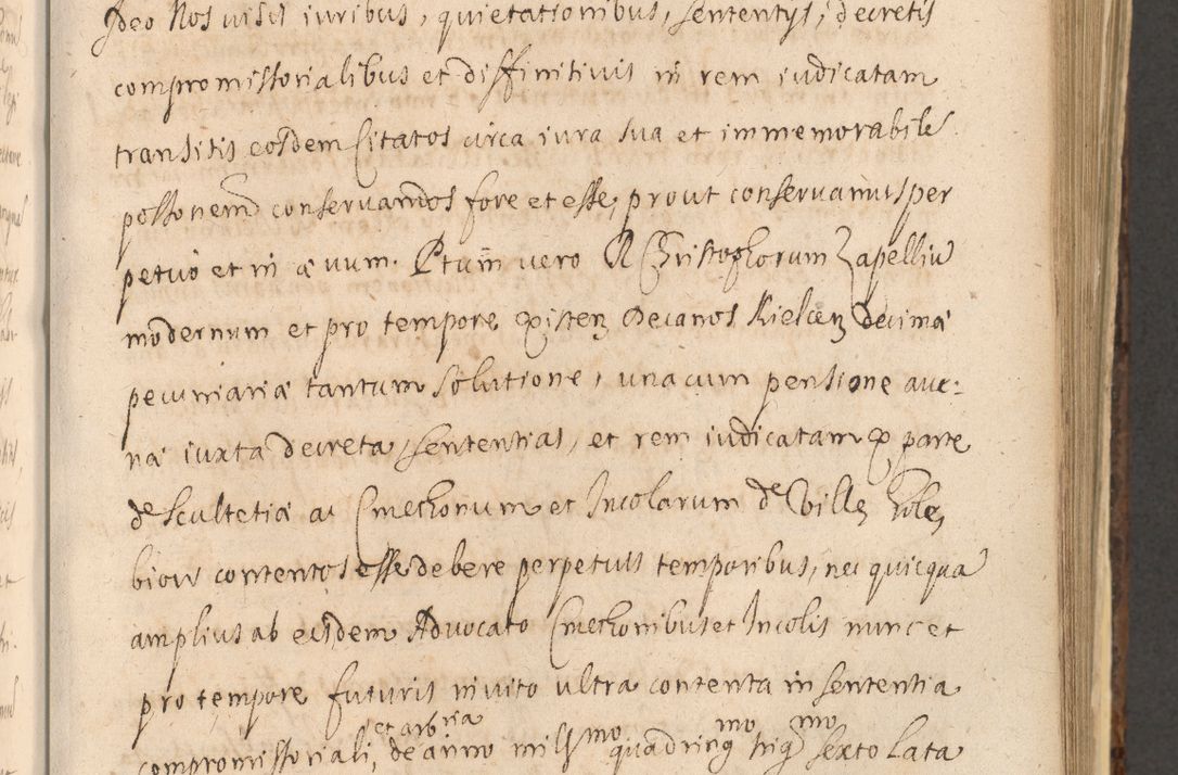 Zdjęcie nr 715 dla obiektu archiwalnego: Acta actorum, institutionum, resignationum, provisionum, decretorum, sententiarum, inscriptionum, testamentorum, confirmationum, ingrossationum, obligationum, quietationum, constitutionum R. D. Andreae Szołdrski, episcopi Kijoviensis, Gnesnensis et Posnaniensis praepositi, cantoris Cracoviensis, Vladislaviensis canonici, R. S. M. secretarii, episcopatus Cracoviensis in spiritualibus er temporalibus deputati anno 1633, 1634 et 1635