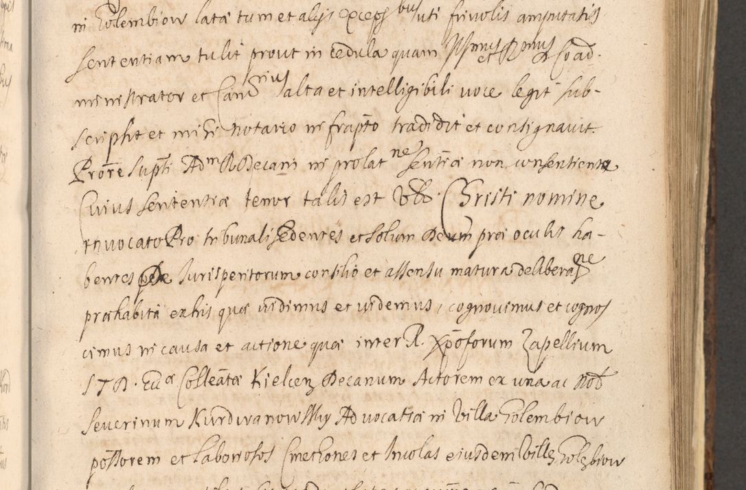 Zdjęcie nr 713 dla obiektu archiwalnego: Acta actorum, institutionum, resignationum, provisionum, decretorum, sententiarum, inscriptionum, testamentorum, confirmationum, ingrossationum, obligationum, quietationum, constitutionum R. D. Andreae Szołdrski, episcopi Kijoviensis, Gnesnensis et Posnaniensis praepositi, cantoris Cracoviensis, Vladislaviensis canonici, R. S. M. secretarii, episcopatus Cracoviensis in spiritualibus er temporalibus deputati anno 1633, 1634 et 1635