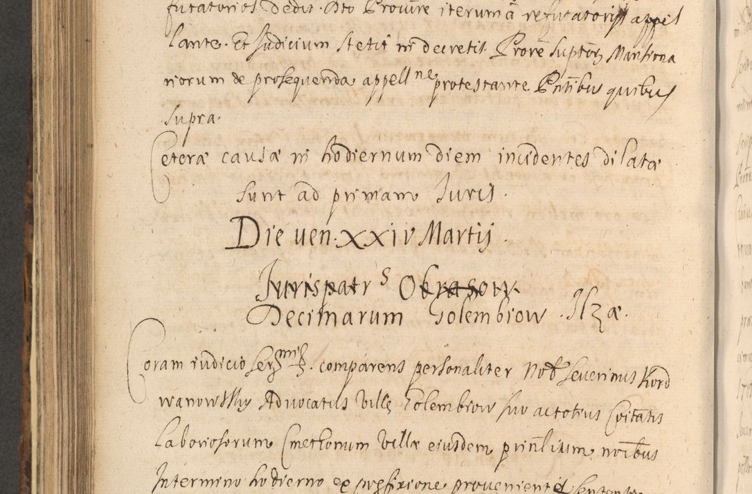 Zdjęcie nr 712 dla obiektu archiwalnego: Acta actorum, institutionum, resignationum, provisionum, decretorum, sententiarum, inscriptionum, testamentorum, confirmationum, ingrossationum, obligationum, quietationum, constitutionum R. D. Andreae Szołdrski, episcopi Kijoviensis, Gnesnensis et Posnaniensis praepositi, cantoris Cracoviensis, Vladislaviensis canonici, R. S. M. secretarii, episcopatus Cracoviensis in spiritualibus er temporalibus deputati anno 1633, 1634 et 1635