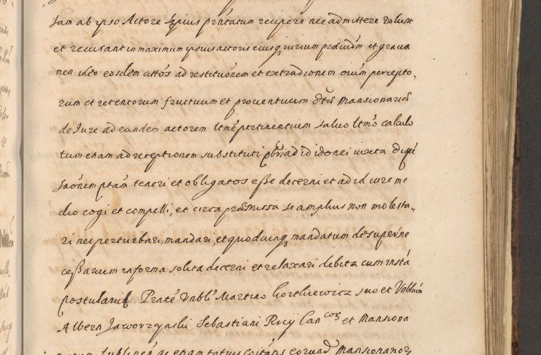 Zdjęcie nr 691 dla obiektu archiwalnego: Acta actorum, institutionum, resignationum, provisionum, decretorum, sententiarum, inscriptionum, testamentorum, confirmationum, ingrossationum, obligationum, quietationum, constitutionum R. D. Andreae Szołdrski, episcopi Kijoviensis, Gnesnensis et Posnaniensis praepositi, cantoris Cracoviensis, Vladislaviensis canonici, R. S. M. secretarii, episcopatus Cracoviensis in spiritualibus er temporalibus deputati anno 1633, 1634 et 1635
