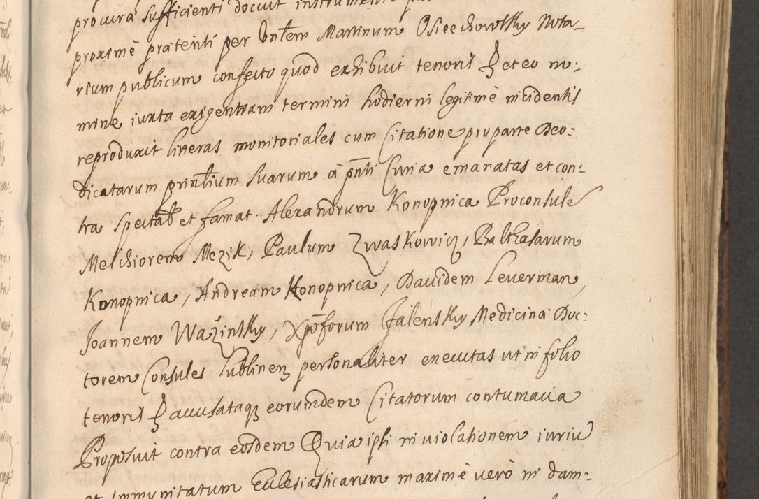 Zdjęcie nr 683 dla obiektu archiwalnego: Acta actorum, institutionum, resignationum, provisionum, decretorum, sententiarum, inscriptionum, testamentorum, confirmationum, ingrossationum, obligationum, quietationum, constitutionum R. D. Andreae Szołdrski, episcopi Kijoviensis, Gnesnensis et Posnaniensis praepositi, cantoris Cracoviensis, Vladislaviensis canonici, R. S. M. secretarii, episcopatus Cracoviensis in spiritualibus er temporalibus deputati anno 1633, 1634 et 1635