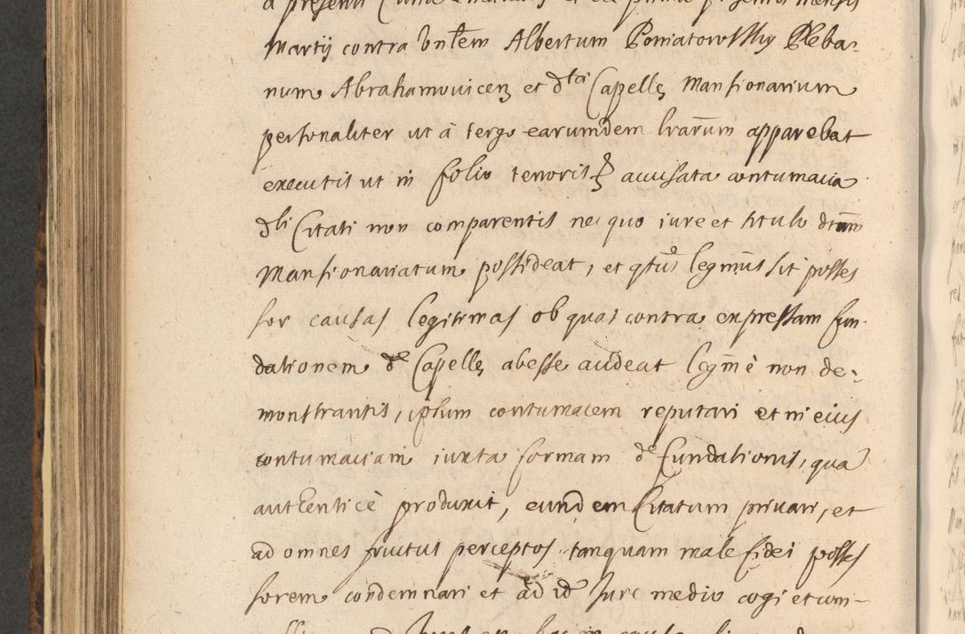 Zdjęcie nr 680 dla obiektu archiwalnego: Acta actorum, institutionum, resignationum, provisionum, decretorum, sententiarum, inscriptionum, testamentorum, confirmationum, ingrossationum, obligationum, quietationum, constitutionum R. D. Andreae Szołdrski, episcopi Kijoviensis, Gnesnensis et Posnaniensis praepositi, cantoris Cracoviensis, Vladislaviensis canonici, R. S. M. secretarii, episcopatus Cracoviensis in spiritualibus er temporalibus deputati anno 1633, 1634 et 1635