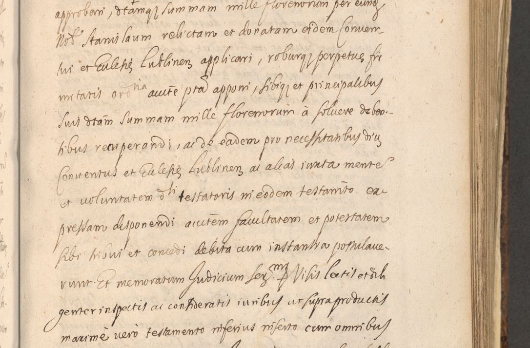 Zdjęcie nr 657 dla obiektu archiwalnego: Acta actorum, institutionum, resignationum, provisionum, decretorum, sententiarum, inscriptionum, testamentorum, confirmationum, ingrossationum, obligationum, quietationum, constitutionum R. D. Andreae Szołdrski, episcopi Kijoviensis, Gnesnensis et Posnaniensis praepositi, cantoris Cracoviensis, Vladislaviensis canonici, R. S. M. secretarii, episcopatus Cracoviensis in spiritualibus er temporalibus deputati anno 1633, 1634 et 1635