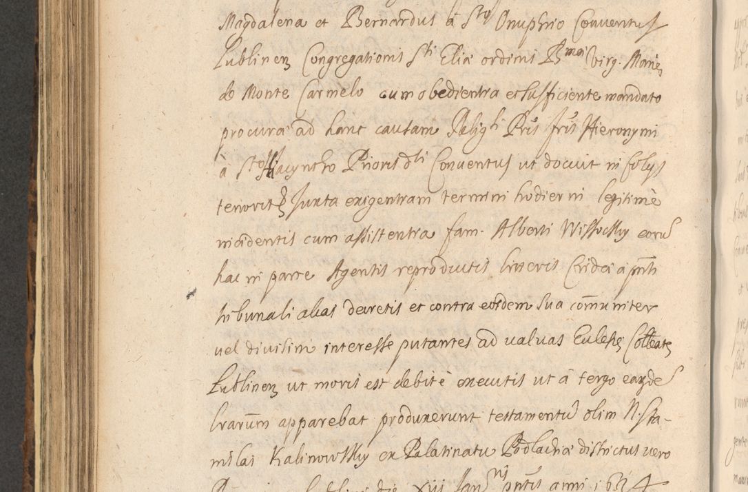 Zdjęcie nr 656 dla obiektu archiwalnego: Acta actorum, institutionum, resignationum, provisionum, decretorum, sententiarum, inscriptionum, testamentorum, confirmationum, ingrossationum, obligationum, quietationum, constitutionum R. D. Andreae Szołdrski, episcopi Kijoviensis, Gnesnensis et Posnaniensis praepositi, cantoris Cracoviensis, Vladislaviensis canonici, R. S. M. secretarii, episcopatus Cracoviensis in spiritualibus er temporalibus deputati anno 1633, 1634 et 1635
