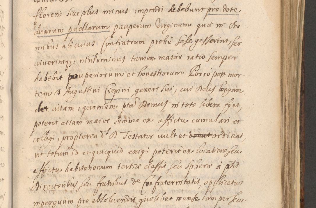 Zdjęcie nr 643 dla obiektu archiwalnego: Acta actorum, institutionum, resignationum, provisionum, decretorum, sententiarum, inscriptionum, testamentorum, confirmationum, ingrossationum, obligationum, quietationum, constitutionum R. D. Andreae Szołdrski, episcopi Kijoviensis, Gnesnensis et Posnaniensis praepositi, cantoris Cracoviensis, Vladislaviensis canonici, R. S. M. secretarii, episcopatus Cracoviensis in spiritualibus er temporalibus deputati anno 1633, 1634 et 1635