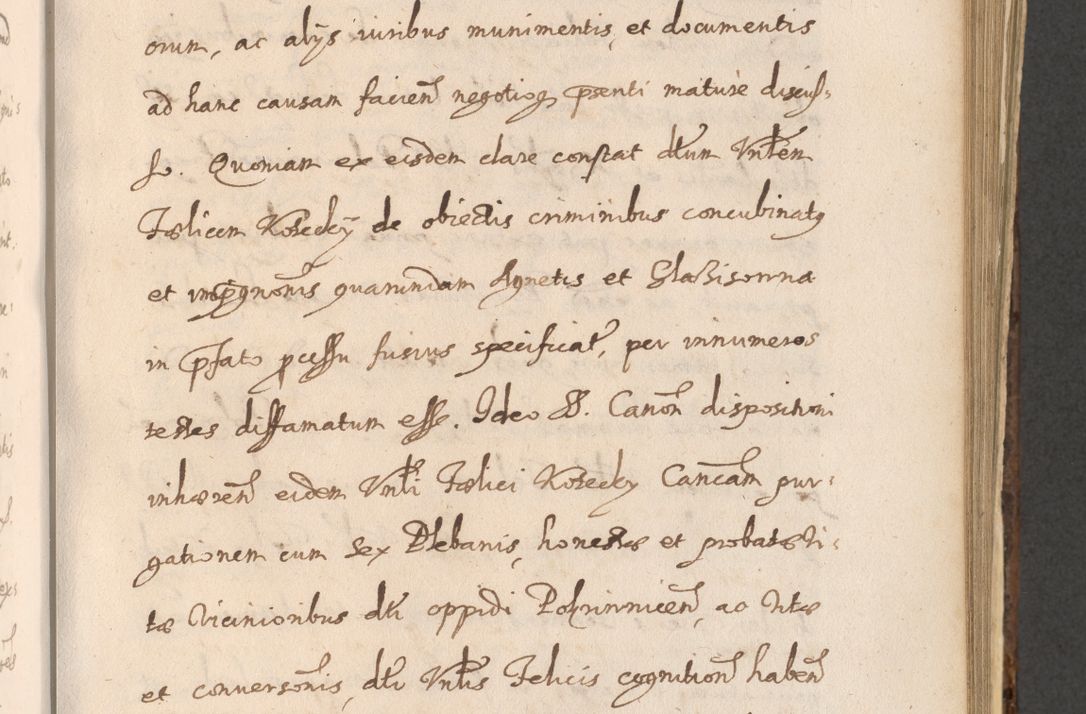 Zdjęcie nr 811 dla obiektu archiwalnego: Acta actorum, institutionum, resignationum, provisionum, decretorum, sententiarum, inscriptionum, testamentorum, confirmationum, ingrossationum, obligationum, quietationum, constitutionum R. D. Andreae Szołdrski, episcopi Kijoviensis, Gnesnensis et Posnaniensis praepositi, cantoris Cracoviensis, Vladislaviensis canonici, R. S. M. secretarii, episcopatus Cracoviensis in spiritualibus er temporalibus deputati anno 1633, 1634 et 1635