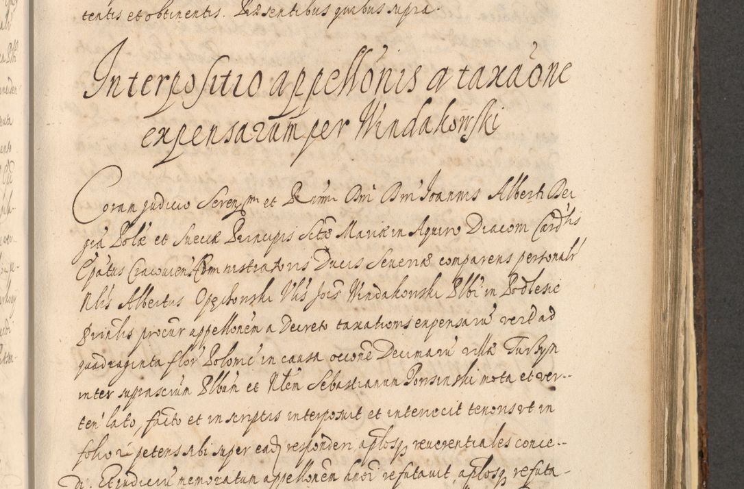 Zdjęcie nr 1009 dla obiektu archiwalnego: Acta actorum, institutionum, resignationum, provisionum, decretorum, sententiarum, inscriptionum, testamentorum, confirmationum, ingrossationum, obligationum, quietationum, constitutionum R. D. Andreae Szołdrski, episcopi Kijoviensis, Gnesnensis et Posnaniensis praepositi, cantoris Cracoviensis, Vladislaviensis canonici, R. S. M. secretarii, episcopatus Cracoviensis in spiritualibus er temporalibus deputati anno 1633, 1634 et 1635
