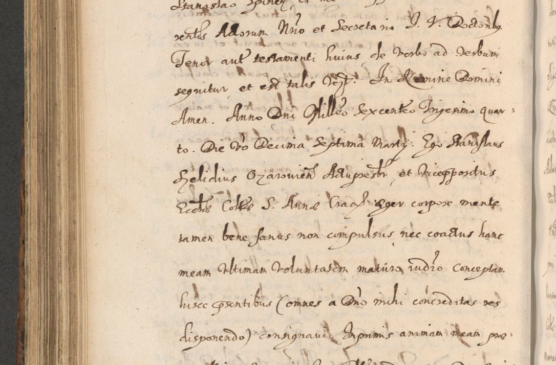 Zdjęcie nr 816 dla obiektu archiwalnego: Acta actorum, institutionum, resignationum, provisionum, decretorum, sententiarum, inscriptionum, testamentorum, confirmationum, ingrossationum, obligationum, quietationum, constitutionum R. D. Andreae Szołdrski, episcopi Kijoviensis, Gnesnensis et Posnaniensis praepositi, cantoris Cracoviensis, Vladislaviensis canonici, R. S. M. secretarii, episcopatus Cracoviensis in spiritualibus er temporalibus deputati anno 1633, 1634 et 1635