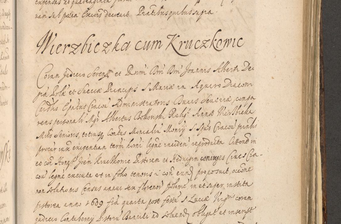 Zdjęcie nr 1001 dla obiektu archiwalnego: Acta actorum, institutionum, resignationum, provisionum, decretorum, sententiarum, inscriptionum, testamentorum, confirmationum, ingrossationum, obligationum, quietationum, constitutionum R. D. Andreae Szołdrski, episcopi Kijoviensis, Gnesnensis et Posnaniensis praepositi, cantoris Cracoviensis, Vladislaviensis canonici, R. S. M. secretarii, episcopatus Cracoviensis in spiritualibus er temporalibus deputati anno 1633, 1634 et 1635