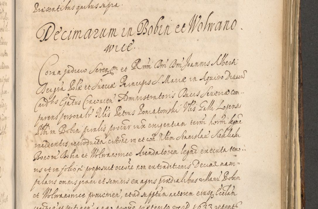 Zdjęcie nr 999 dla obiektu archiwalnego: Acta actorum, institutionum, resignationum, provisionum, decretorum, sententiarum, inscriptionum, testamentorum, confirmationum, ingrossationum, obligationum, quietationum, constitutionum R. D. Andreae Szołdrski, episcopi Kijoviensis, Gnesnensis et Posnaniensis praepositi, cantoris Cracoviensis, Vladislaviensis canonici, R. S. M. secretarii, episcopatus Cracoviensis in spiritualibus er temporalibus deputati anno 1633, 1634 et 1635