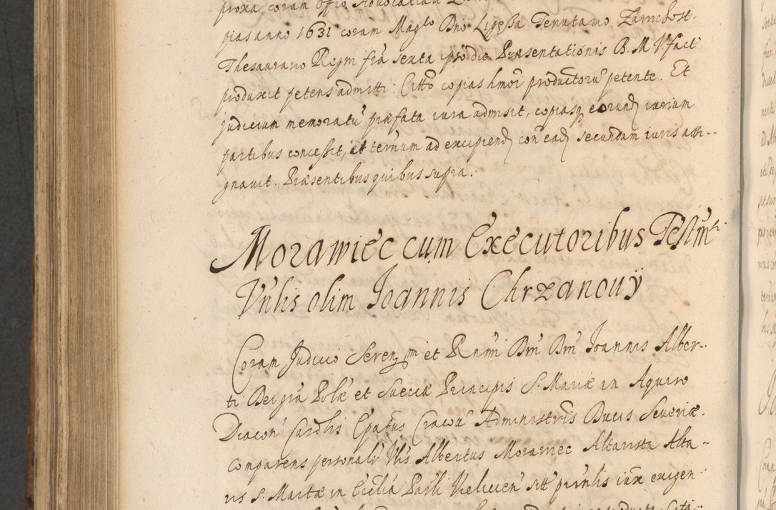 Zdjęcie nr 996 dla obiektu archiwalnego: Acta actorum, institutionum, resignationum, provisionum, decretorum, sententiarum, inscriptionum, testamentorum, confirmationum, ingrossationum, obligationum, quietationum, constitutionum R. D. Andreae Szołdrski, episcopi Kijoviensis, Gnesnensis et Posnaniensis praepositi, cantoris Cracoviensis, Vladislaviensis canonici, R. S. M. secretarii, episcopatus Cracoviensis in spiritualibus er temporalibus deputati anno 1633, 1634 et 1635