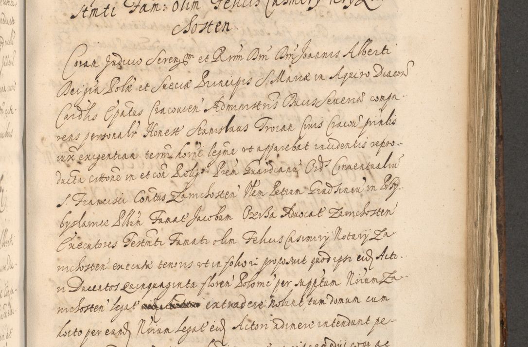 Zdjęcie nr 995 dla obiektu archiwalnego: Acta actorum, institutionum, resignationum, provisionum, decretorum, sententiarum, inscriptionum, testamentorum, confirmationum, ingrossationum, obligationum, quietationum, constitutionum R. D. Andreae Szołdrski, episcopi Kijoviensis, Gnesnensis et Posnaniensis praepositi, cantoris Cracoviensis, Vladislaviensis canonici, R. S. M. secretarii, episcopatus Cracoviensis in spiritualibus er temporalibus deputati anno 1633, 1634 et 1635