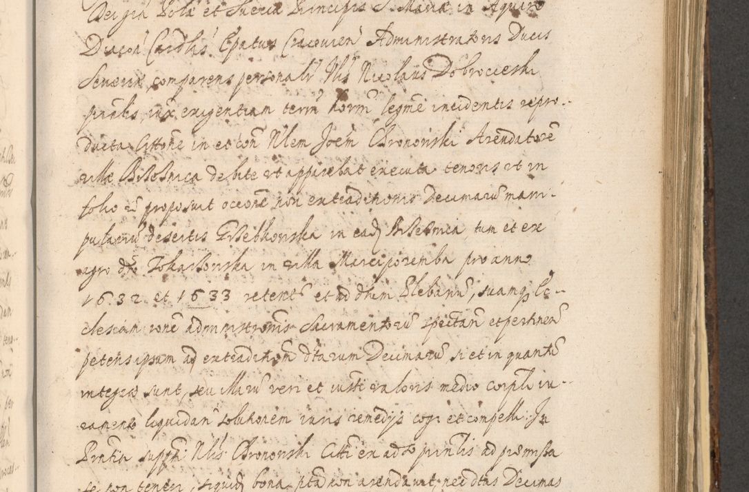 Zdjęcie nr 991 dla obiektu archiwalnego: Acta actorum, institutionum, resignationum, provisionum, decretorum, sententiarum, inscriptionum, testamentorum, confirmationum, ingrossationum, obligationum, quietationum, constitutionum R. D. Andreae Szołdrski, episcopi Kijoviensis, Gnesnensis et Posnaniensis praepositi, cantoris Cracoviensis, Vladislaviensis canonici, R. S. M. secretarii, episcopatus Cracoviensis in spiritualibus er temporalibus deputati anno 1633, 1634 et 1635