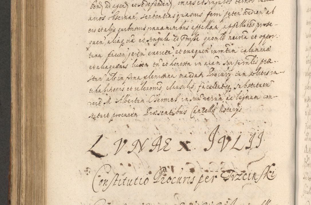 Zdjęcie nr 978 dla obiektu archiwalnego: Acta actorum, institutionum, resignationum, provisionum, decretorum, sententiarum, inscriptionum, testamentorum, confirmationum, ingrossationum, obligationum, quietationum, constitutionum R. D. Andreae Szołdrski, episcopi Kijoviensis, Gnesnensis et Posnaniensis praepositi, cantoris Cracoviensis, Vladislaviensis canonici, R. S. M. secretarii, episcopatus Cracoviensis in spiritualibus er temporalibus deputati anno 1633, 1634 et 1635