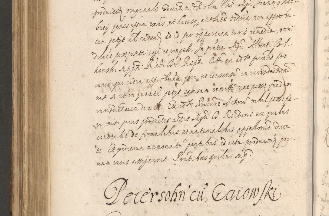 Zdjęcie nr 972 dla obiektu archiwalnego: Acta actorum, institutionum, resignationum, provisionum, decretorum, sententiarum, inscriptionum, testamentorum, confirmationum, ingrossationum, obligationum, quietationum, constitutionum R. D. Andreae Szołdrski, episcopi Kijoviensis, Gnesnensis et Posnaniensis praepositi, cantoris Cracoviensis, Vladislaviensis canonici, R. S. M. secretarii, episcopatus Cracoviensis in spiritualibus er temporalibus deputati anno 1633, 1634 et 1635