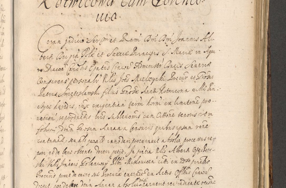 Zdjęcie nr 951 dla obiektu archiwalnego: Acta actorum, institutionum, resignationum, provisionum, decretorum, sententiarum, inscriptionum, testamentorum, confirmationum, ingrossationum, obligationum, quietationum, constitutionum R. D. Andreae Szołdrski, episcopi Kijoviensis, Gnesnensis et Posnaniensis praepositi, cantoris Cracoviensis, Vladislaviensis canonici, R. S. M. secretarii, episcopatus Cracoviensis in spiritualibus er temporalibus deputati anno 1633, 1634 et 1635