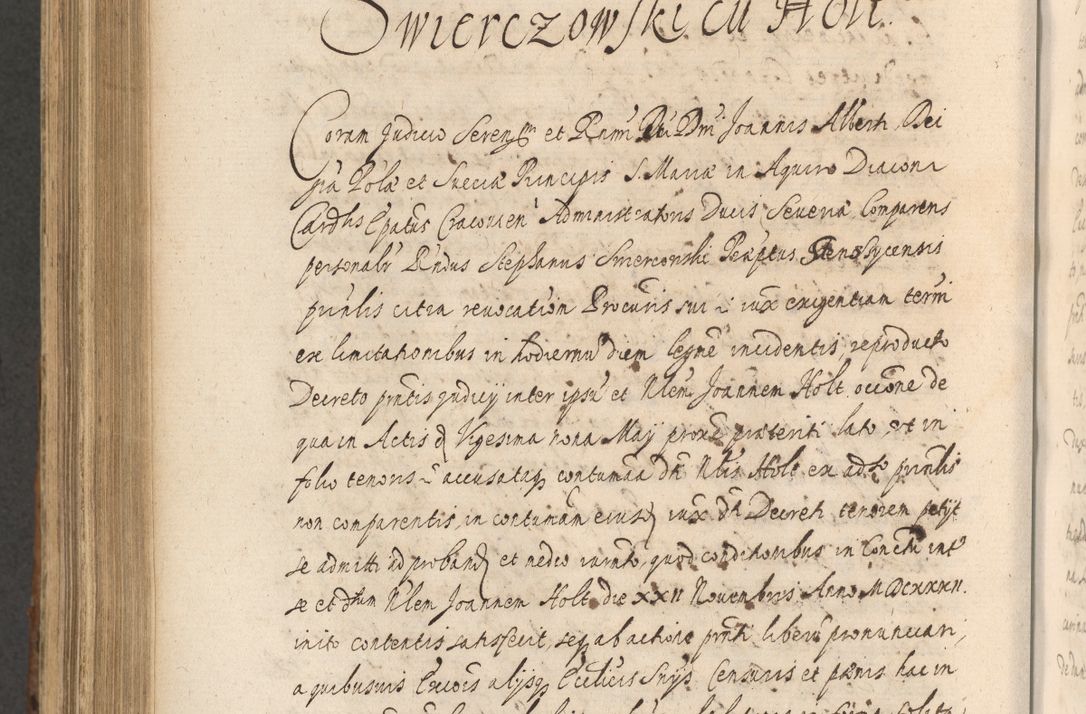 Zdjęcie nr 938 dla obiektu archiwalnego: Acta actorum, institutionum, resignationum, provisionum, decretorum, sententiarum, inscriptionum, testamentorum, confirmationum, ingrossationum, obligationum, quietationum, constitutionum R. D. Andreae Szołdrski, episcopi Kijoviensis, Gnesnensis et Posnaniensis praepositi, cantoris Cracoviensis, Vladislaviensis canonici, R. S. M. secretarii, episcopatus Cracoviensis in spiritualibus er temporalibus deputati anno 1633, 1634 et 1635