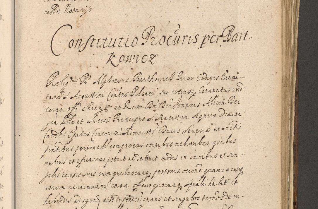 Zdjęcie nr 917 dla obiektu archiwalnego: Acta actorum, institutionum, resignationum, provisionum, decretorum, sententiarum, inscriptionum, testamentorum, confirmationum, ingrossationum, obligationum, quietationum, constitutionum R. D. Andreae Szołdrski, episcopi Kijoviensis, Gnesnensis et Posnaniensis praepositi, cantoris Cracoviensis, Vladislaviensis canonici, R. S. M. secretarii, episcopatus Cracoviensis in spiritualibus er temporalibus deputati anno 1633, 1634 et 1635