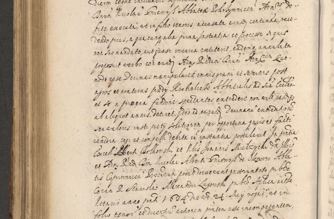 Zdjęcie nr 904 dla obiektu archiwalnego: Acta actorum, institutionum, resignationum, provisionum, decretorum, sententiarum, inscriptionum, testamentorum, confirmationum, ingrossationum, obligationum, quietationum, constitutionum R. D. Andreae Szołdrski, episcopi Kijoviensis, Gnesnensis et Posnaniensis praepositi, cantoris Cracoviensis, Vladislaviensis canonici, R. S. M. secretarii, episcopatus Cracoviensis in spiritualibus er temporalibus deputati anno 1633, 1634 et 1635