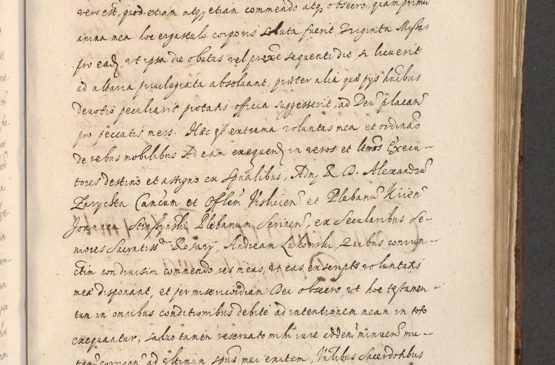 Zdjęcie nr 889 dla obiektu archiwalnego: Acta actorum, institutionum, resignationum, provisionum, decretorum, sententiarum, inscriptionum, testamentorum, confirmationum, ingrossationum, obligationum, quietationum, constitutionum R. D. Andreae Szołdrski, episcopi Kijoviensis, Gnesnensis et Posnaniensis praepositi, cantoris Cracoviensis, Vladislaviensis canonici, R. S. M. secretarii, episcopatus Cracoviensis in spiritualibus er temporalibus deputati anno 1633, 1634 et 1635
