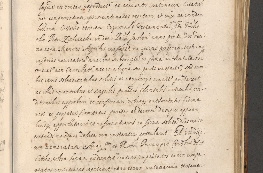 Zdjęcie nr 885 dla obiektu archiwalnego: Acta actorum, institutionum, resignationum, provisionum, decretorum, sententiarum, inscriptionum, testamentorum, confirmationum, ingrossationum, obligationum, quietationum, constitutionum R. D. Andreae Szołdrski, episcopi Kijoviensis, Gnesnensis et Posnaniensis praepositi, cantoris Cracoviensis, Vladislaviensis canonici, R. S. M. secretarii, episcopatus Cracoviensis in spiritualibus er temporalibus deputati anno 1633, 1634 et 1635