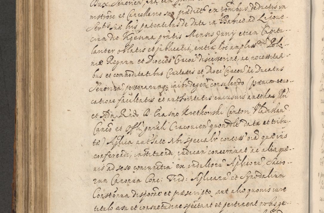 Zdjęcie nr 882 dla obiektu archiwalnego: Acta actorum, institutionum, resignationum, provisionum, decretorum, sententiarum, inscriptionum, testamentorum, confirmationum, ingrossationum, obligationum, quietationum, constitutionum R. D. Andreae Szołdrski, episcopi Kijoviensis, Gnesnensis et Posnaniensis praepositi, cantoris Cracoviensis, Vladislaviensis canonici, R. S. M. secretarii, episcopatus Cracoviensis in spiritualibus er temporalibus deputati anno 1633, 1634 et 1635