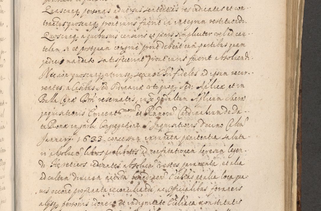 Zdjęcie nr 877 dla obiektu archiwalnego: Acta actorum, institutionum, resignationum, provisionum, decretorum, sententiarum, inscriptionum, testamentorum, confirmationum, ingrossationum, obligationum, quietationum, constitutionum R. D. Andreae Szołdrski, episcopi Kijoviensis, Gnesnensis et Posnaniensis praepositi, cantoris Cracoviensis, Vladislaviensis canonici, R. S. M. secretarii, episcopatus Cracoviensis in spiritualibus er temporalibus deputati anno 1633, 1634 et 1635
